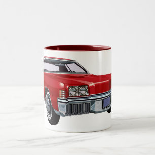 Caneca De Café Em Dois Tons Oldsmobile vermelho Toronado