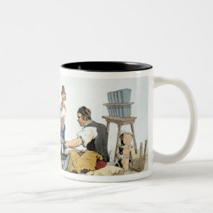 Caneca De Café Em Dois Tons Oleiro, do "traje de Grâ Bretanha", publishe