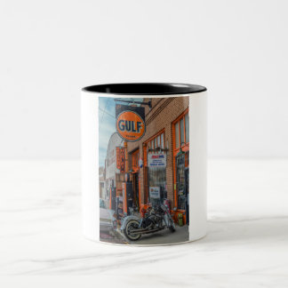 Caneca De Café Em Dois Tons Óleo do golfo