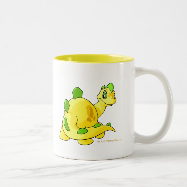 Caneca De Café Em Dois Tons Olhando Chomby amarelo (Direita)