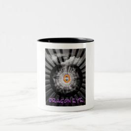 Caneca De Café Em Dois Tons Olho do Dragão Místico