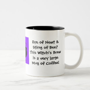 Caneca De Café Em Dois Tons Olho do Newt. A fermentação da bruxa… Café