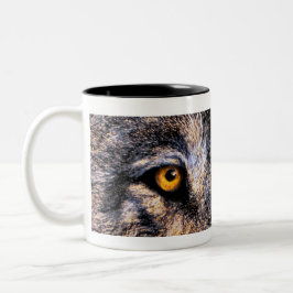 Caneca De Café Em Dois Tons Olhos do lobo