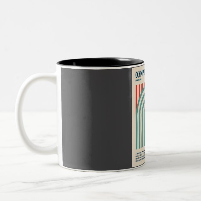 Caneca De Café Em Dois Tons Olimpiadas National Park Retro Viagem Art (Esquerda)