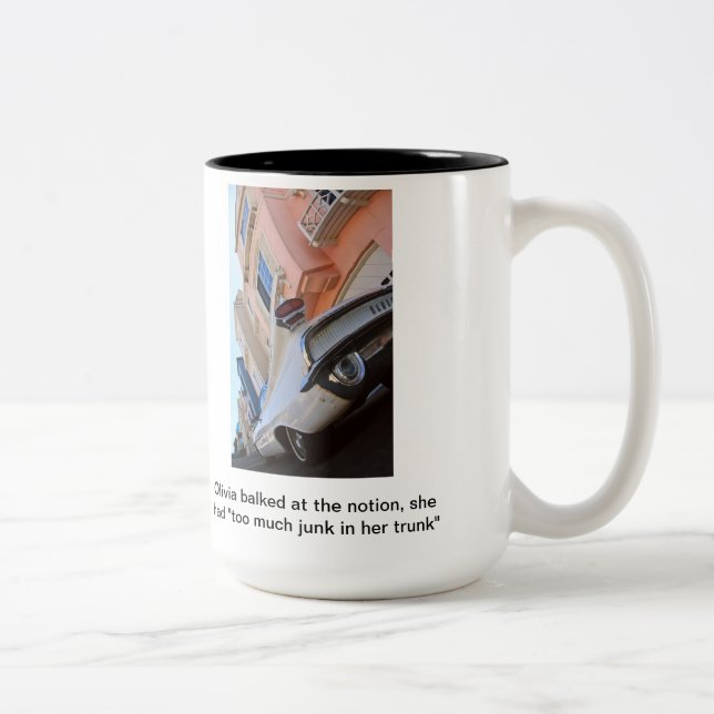 Caneca De Café Em Dois Tons Olivia Oldsmobile (Direita)