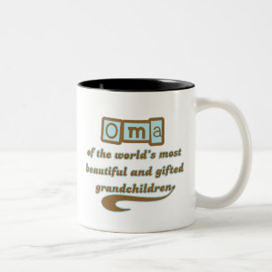 Caneca De Café Em Dois Tons Oma de netos dotado