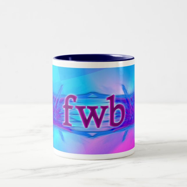 Caneca De Café Em Dois Tons OMG! Fwb! (Centro)