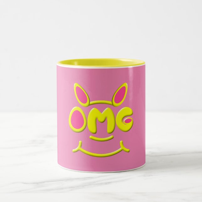 Caneca De Café Em Dois Tons OMG Mug (Centro)