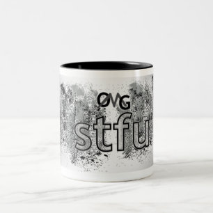 Caneca De Café Em Dois Tons OMG! stfu