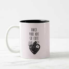 Caneca De Café Em Dois Tons OMG! Você é tão fofo.