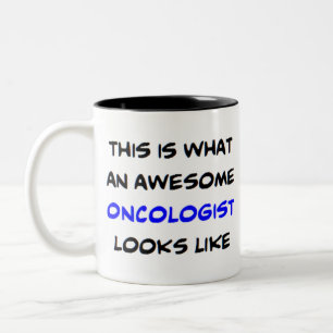 Caneca De Café Em Dois Tons oncologista, incrível