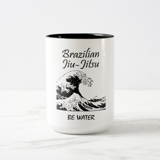Caneca De Café Em Dois Tons Onda de Excelente Jiu-Jitsu (Centro)