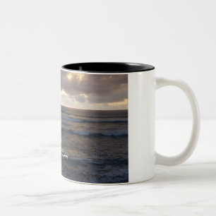 Caneca De Café Em Dois Tons Ondas de Polihale