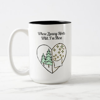 Caneca De Café Em Dois Tons Onde o Luxo Encontra o Estilo de Vida Glamping Sel