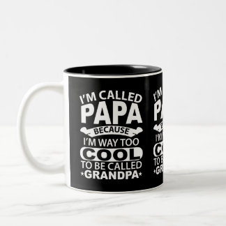 Caneca De Café Em Dois Tons Only The Best Dads Get Promoted To Granddad Navy B