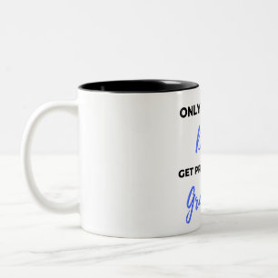 Caneca De Café Em Dois Tons Only The Best Dads Get Promoted To Grandpa black