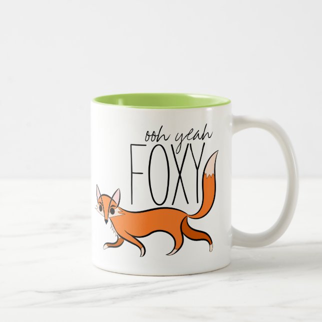 Caneca De Café Em Dois Tons Ooh yeah Foxy (Direita)