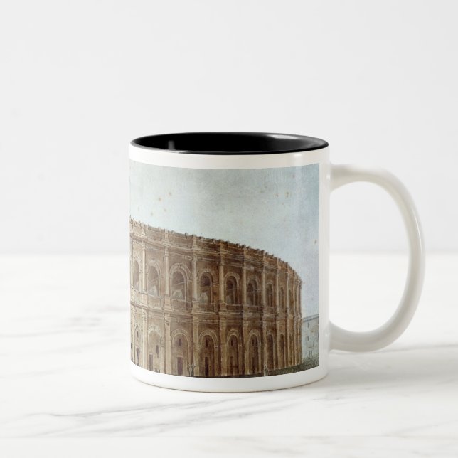 Caneca De Café Em Dois Tons Opinião o anfiteatro romano (Direita)