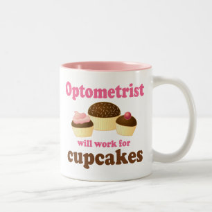 Caneca De Café Em Dois Tons Optometrista engraçado