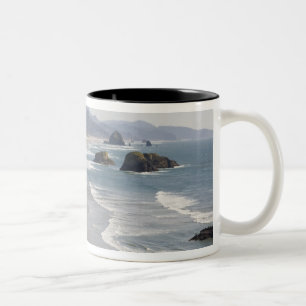 Caneca De Café Em Dois Tons OR, Costa do Oregon, Parque Estadual Ecola, Cresce