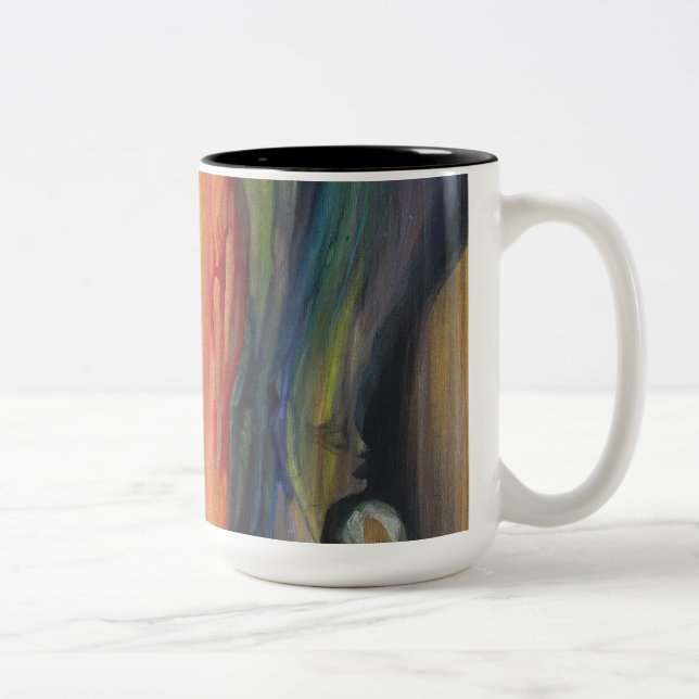 Caneca De Café Em Dois Tons Oração para o café (Direita)