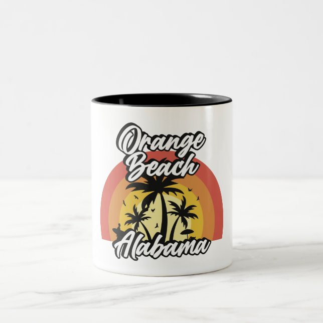 Caneca De Café Em Dois Tons Orange Beach, Alabama (Centro)