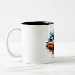 Caneca De Café Em Dois Tons Orange Chevy Splash Mug