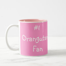 Caneca De Café Em Dois Tons Orangotango precioso do bebê