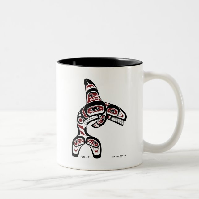 Caneca De Café Em Dois Tons orca (Direita)