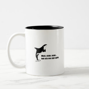 Caneca De Café Em Dois Tons Orca - Baleia Assassina - Peças De Animais - Anima