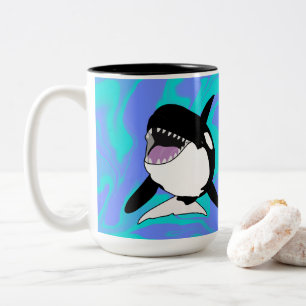 Caneca De Café Em Dois Tons Orca Killer Whale