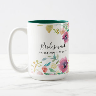 Caneca De Café Em Dois Tons Orçamento Partido Bridal Bridal, presentes cor-de-