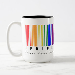 Caneca De Café Em Dois Tons Ordenar assistência médica personalizável LGBTQ