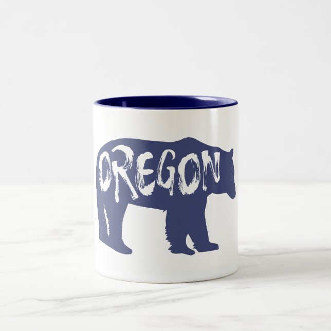 Caneca De Café Em Dois Tons Oregon Bear (Centro)