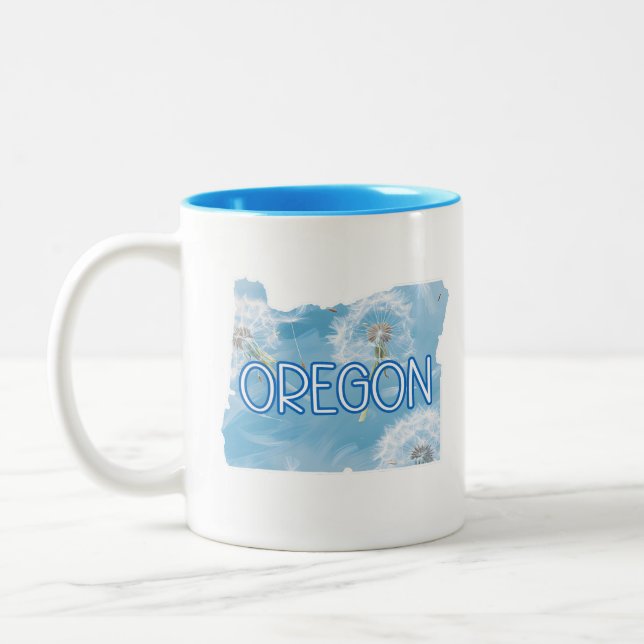 Caneca De Café Em Dois Tons Oregon Dandelion (Esquerda)