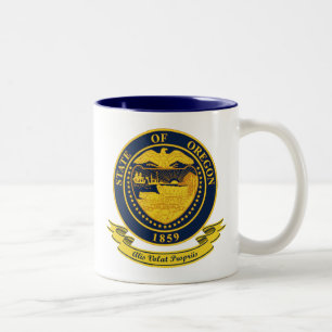 Caneca De Café Em Dois Tons Oregon Seal