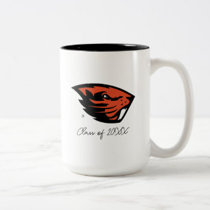 Caneca De Café Em Dois Tons Oregon State Beavers Cabeça de castor