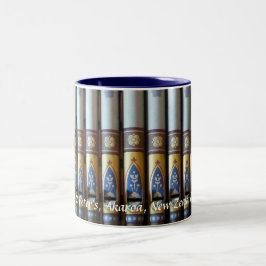 Caneca De Café Em Dois Tons Orgão em Akaroa, caneca da Nova Zelândia