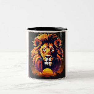 Caneca De Café Em Dois Tons Orgulho de Leão