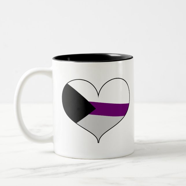 Caneca De Café Em Dois Tons Orgulho Demisexual (Esquerda)
