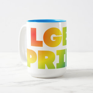 CANECA DE CAFÉ EM DOIS TONS ORGULHO LGBT