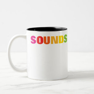 Caneca De Café Em Dois Tons Orgulho LGBTQ Sons Gay