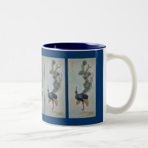 Caneca De Café Em Dois Tons Orgulhoso Como Um Ecrã De Coragem Colorida De Peac