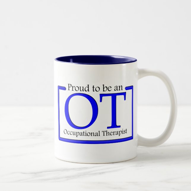 Caneca De Café Em Dois Tons Orgulhoso ser um OT (Direita)