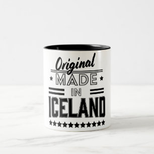 Caneca De Café Em Dois Tons Original feito na Islândia