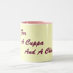 Caneca De Café Em Dois Tons original London slang diversão texto slogan do be