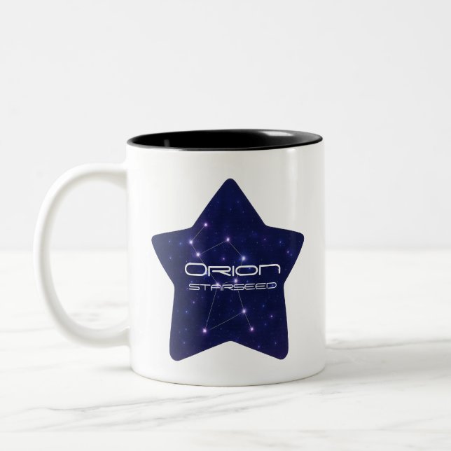 Caneca De Café Em Dois Tons Orion StarSementes Mug | Taça Coffee Cósmica Perso (Esquerda)