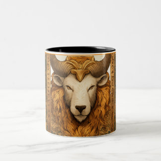 Caneca De Café Em Dois Tons Ornamentado De Mug Maiúsculo Regal