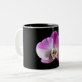 Caneca De Café Em Dois Tons Orquídea Púrpura e Branca