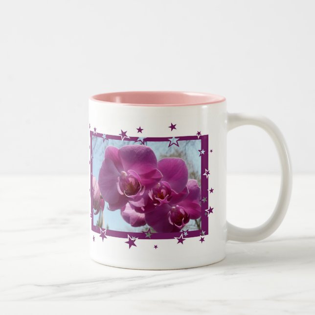 Caneca De Café Em Dois Tons Orquídea roxa (Direita)